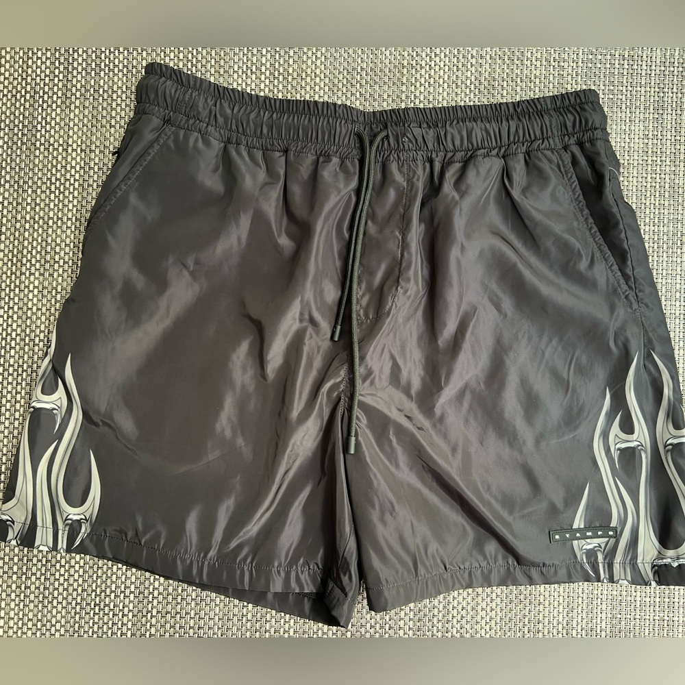 New Men's "STAMPD" Black Swim Trunk